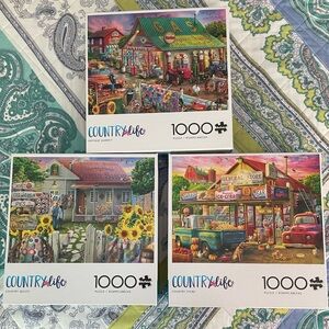 3 - Buffalo 1000 Piece Puzzles - Country Life
